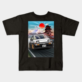 Toyota Trueno (AE86) 1986 Drifting Kids T-Shirt